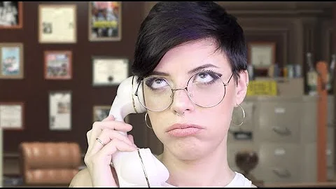 ASMR | Ghostbusters 👻 Secretary (You've Been SLIMED) Gum Chewing, Typing, Accent