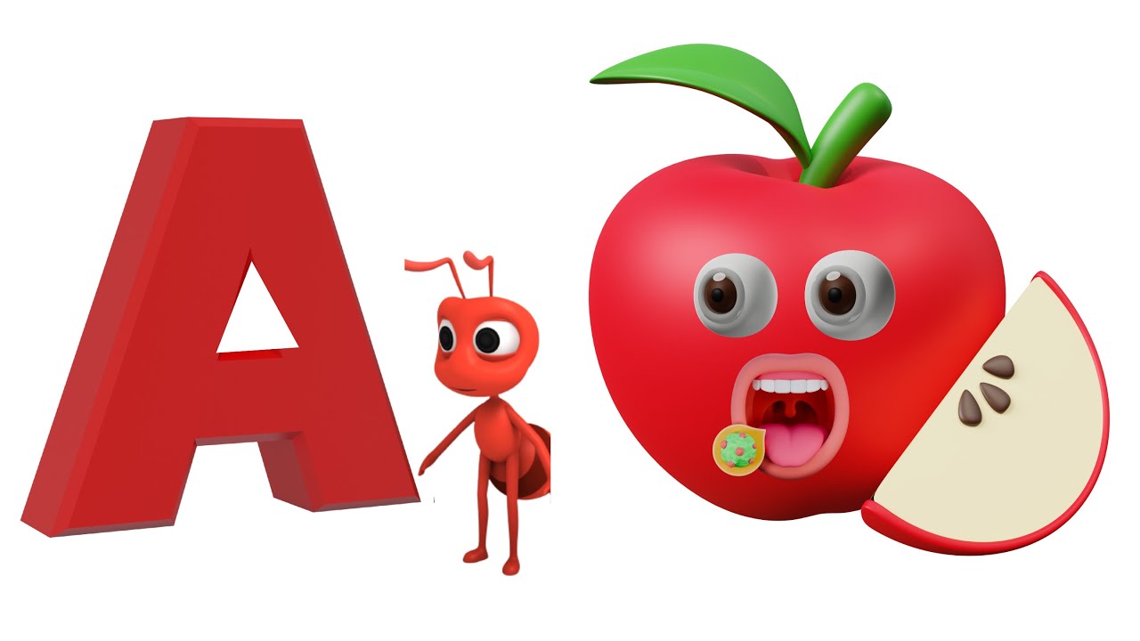 ABC Phonic Song with TWO words : Phonics Song , A for Apple , ABC #abcd ...