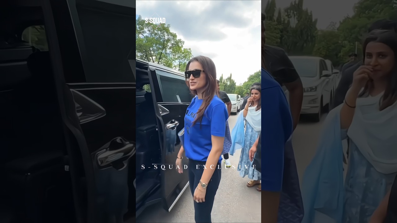 Trisha & kamalhassan in Hyderabad for THUGLIFE promotion 