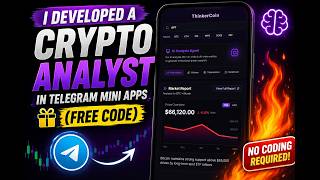 I Developed a Crypto Analyst in Telegram Mini Apps FREE CODE!