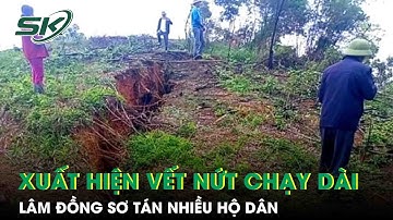 Mặt đất xuất hiện vết nứt chạy dài, Lâm Đồng sơ tán nhiều hộ dân