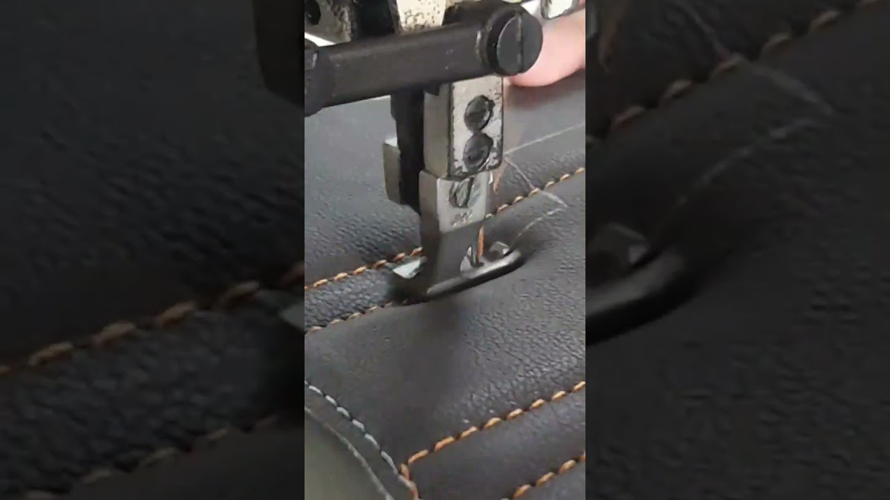 proses jahit jok mobil 