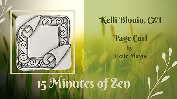 15 Minutes of Zen! Zentangle method of drawing!