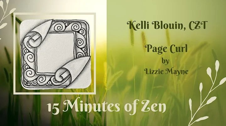 15 Minutes of Zen! Zentangle method of drawing!