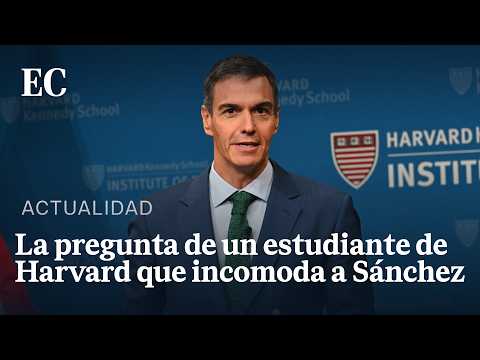 SÁNCHEZ reacts to a HARVARD student's question about CORRUPTION in SPAIN