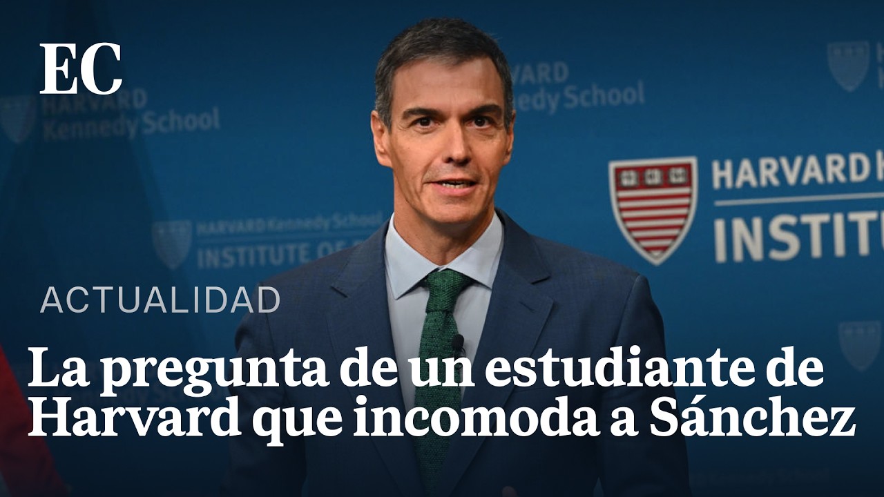 SÁNCHEZ reacciona a la pregunta de un estudiante de HARVARD sobre la CORRUPCIÓN en ESPAÑA