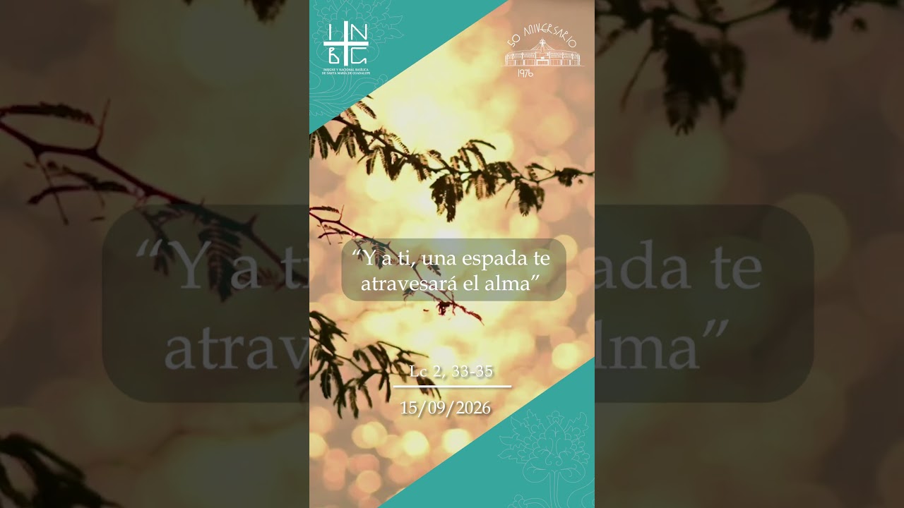 "Ya ti, una espada te atravesará el alma." (san Lucas: 2, 33-35)