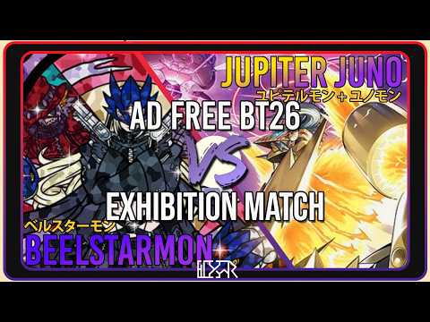 Beelstarmon vs Jupitermon and Junomon [Digimon TCG BT26 Exhibition Match] Match Commentary