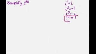 solve an imaginary raised to a power