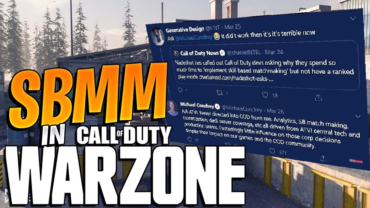 Michael Condrey replies to Skill-Based Matchmaking in COD!