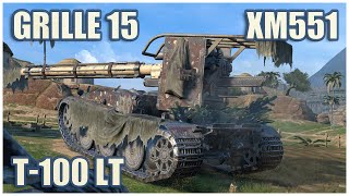: Grille 15, -100  & Sheridan  WoT Blitz Gameplay