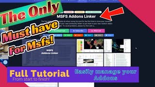 Msfs2020*Addon linker guide for beginners*This is the BEST app to manage your addons Hands Down! screenshot 4