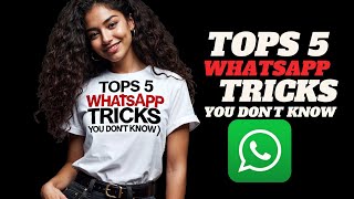 Tops 5 Secrets WhatsApp Tricks you don't know Easy watch to the end screenshot 5