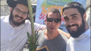 Jewish Actor Adam Sandler Making A Blessing On The Lulav &amp; Esrog