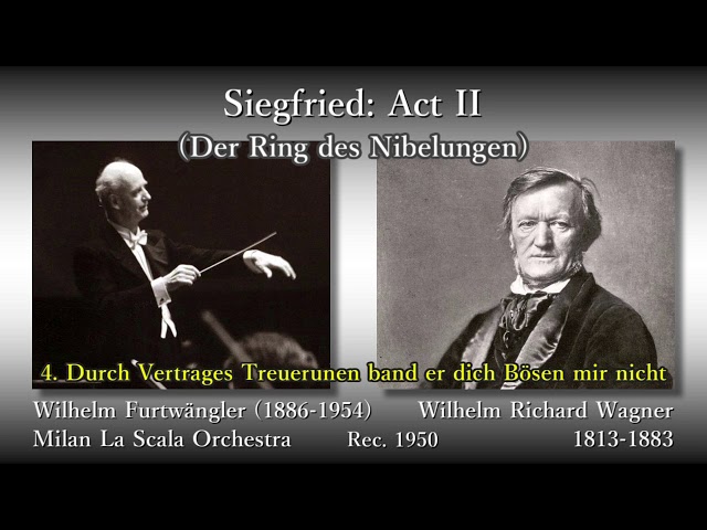 Wagner: Siegfried Act 2, Furtwängler & La Scala (1950) ワーグナー