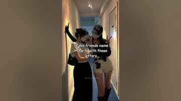 Fake friends name starts with these letters...||sub for more|| #ytshorts #shortvideo #aesthetic