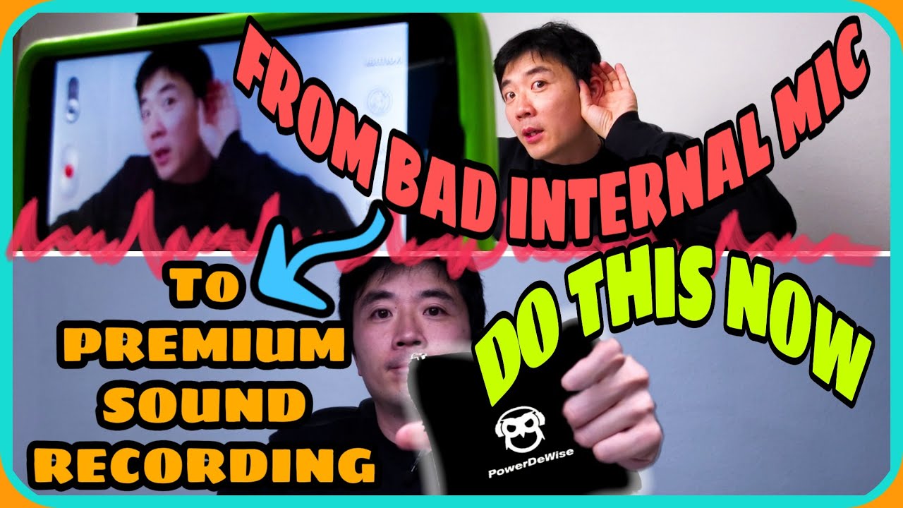 Powerdewise Professional Grade Lavalier Lapel Microphone, INSTANT Improve Recording Mic Vocal Sound