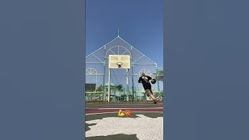 Basketball self pass layup