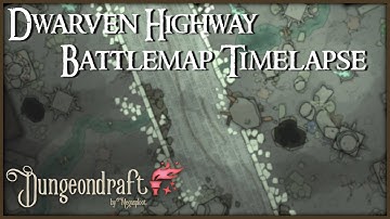 Dwarven Highway Battle Map Time-Lapse (Dungeondraft) (Free Download)