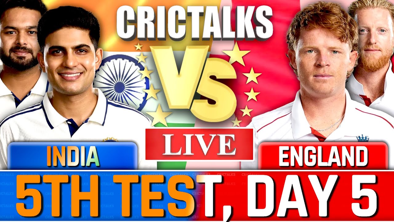 Cricket Live, IND vs ENG 5th Test, Day 5, Live Cricket Match Today Team ...