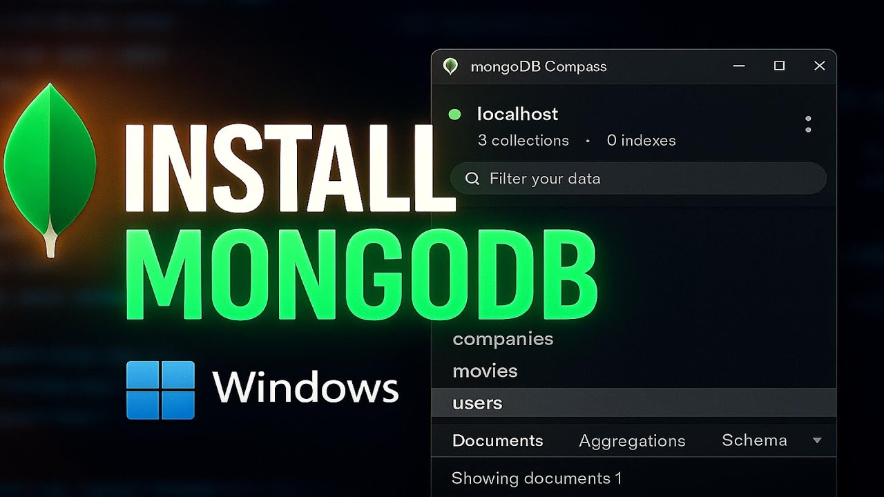 Install MongoDB on Windows 10/11 — Latest Version Step-by-Step - YouTube