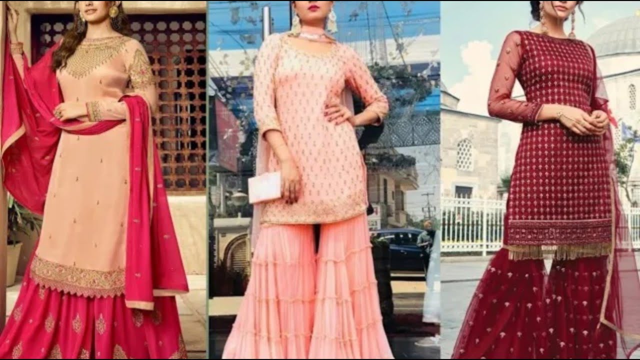 Sharara Designs 2020 | Designer Garara Sharara Design | Eid Sharara Suit Design