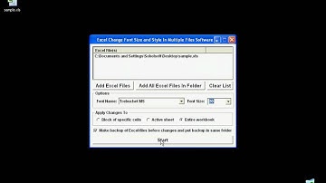 Sobolsoft com   How To Use Excel Change Font Size and Style In Multiple Files Software
