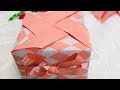 Cross pleat gift wrapping