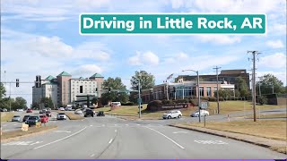Driving around in Little Rock, Arkansas USA