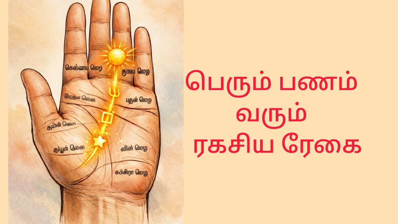பெரும் பணம் வரும் ரகசிய ரேகைll palmistry video llastrology கைரேகை ஜோதிடம்