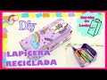 DIY | ESTUCHE O LAPICERA HECHO CON CAJA DE LECHE || FÁCIL Y HERMOSA