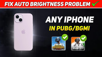 iPhone auto brightness dimming while gaming problem fix | Fix Iphone Brightness auto goes down BGMI