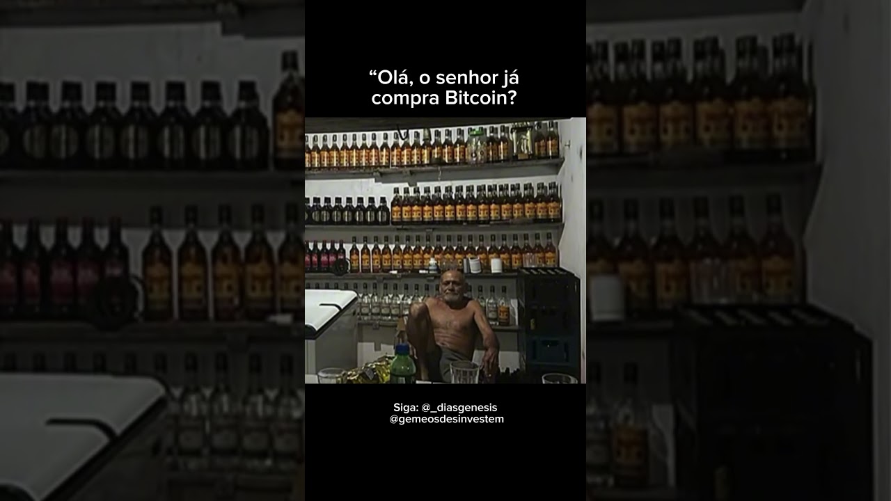 Meme com bitcoin e criptomoedas, 