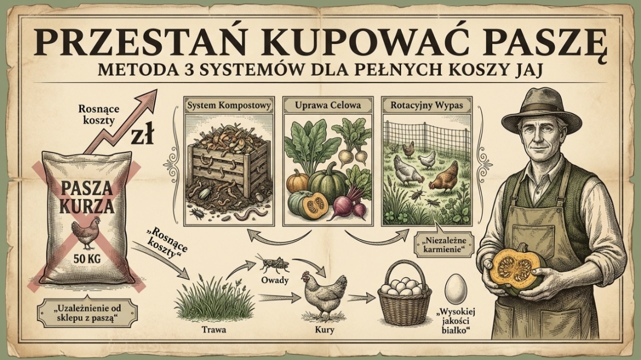 DARMOWA karma dla kur przez cały rok: Metoda Gospodarstwa Domowego 3-Systemowego