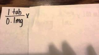 Calculation for Compounding (how many levothyroxine tablets