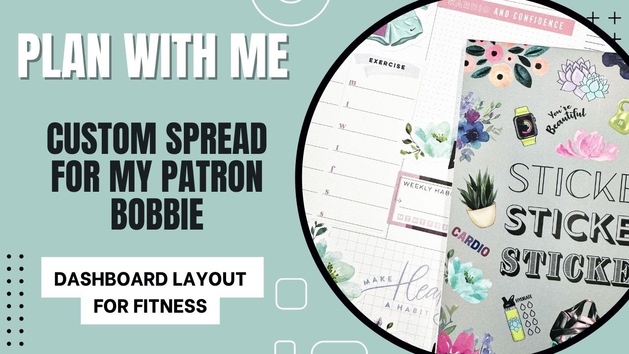 Plan With Me | Custom Dashboard Spread for Fitness