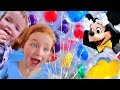 First Time in DISNEY WORLD!!  Family Vacation at Amusement Park! Adley meets Frozen Princess Elsa 🎈