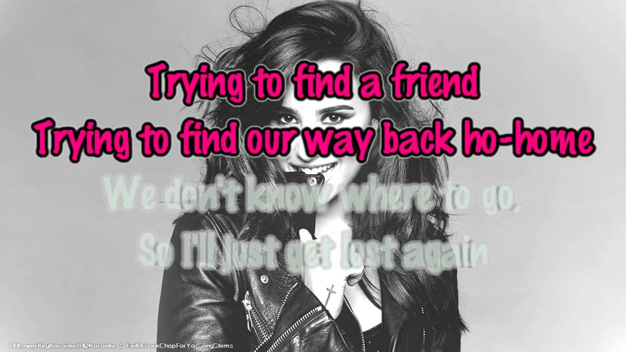 Demi Lovato - Two Pieces [Lower Key Karaoke / Instrumental]