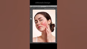 Photoshop tips 2024 - How to Remove Red Patches from skin #mostafadesign #photoshoptips