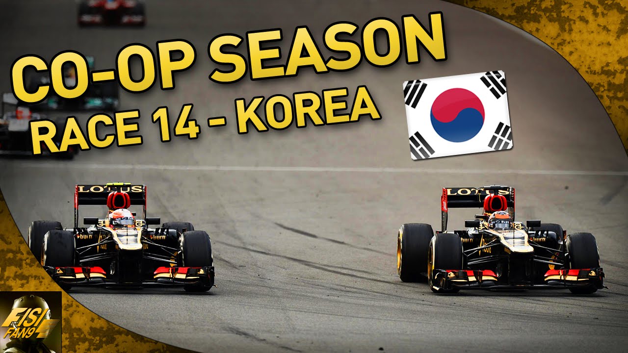 F1 2013 | Co-op Season w/ Kptk92 - R14 Korea (Live Commentary)
