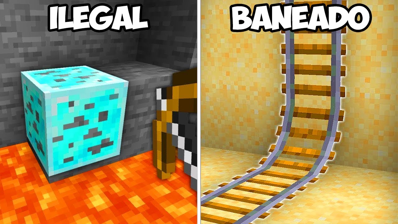 8 Ítems ILEGALES baneados de Minecraft