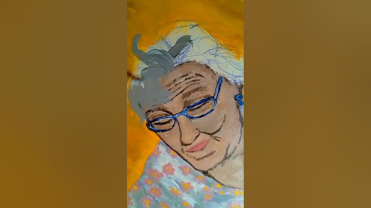#бабушка #внучка #рисунок #арт #художник #картина #рисую # ...