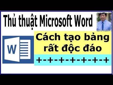 Thủ thuật Microsoft Word –  Cách tạo bảng rất độc đáo  #shorts