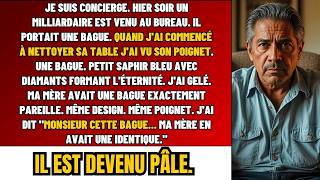 «Monsieur, Cette Bague…Ma Mère En Avait Pareille», Dit-Elle Au Magnat En Nettoyant. Il DEVINT PÂLE