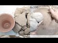 Dry floor crumbling 🤤|Clay pot crumbling|Water crumbling #asmr #oddlysatisfying #relaxingsounds