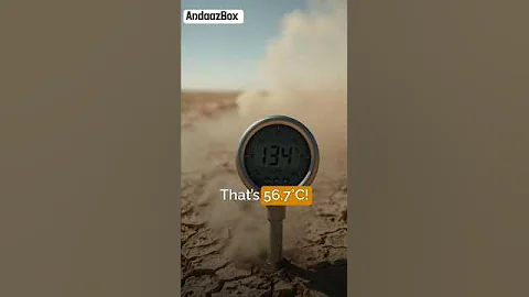 The Hottest Temperature Ever Recorded on Earth! 🌍🔥 #shorts #facts
