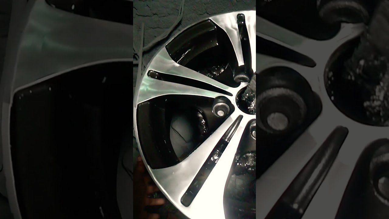 amazing paint black white Rims 