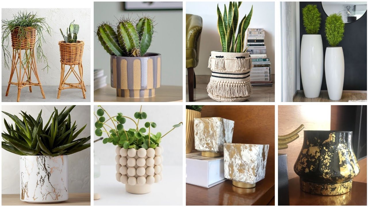 خلي بيتك متميز أفكار ✨ لصنع مزهريات واصيص زرع 2023 #deco#diy#craft #home #ideas idée