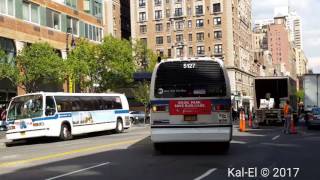 NYCTA 1999 Novabus T80206 RTSs 5227 5141 on an Eastside bound M72 M57