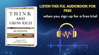 Think and Grow Rich Audiobook Summary | Napoleon Hill's Success Secrets